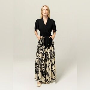 BEL KAZAN La Vie En Rose Dress in Prints Size XL